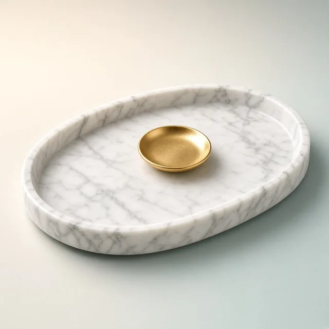 Carrara Marble Tray