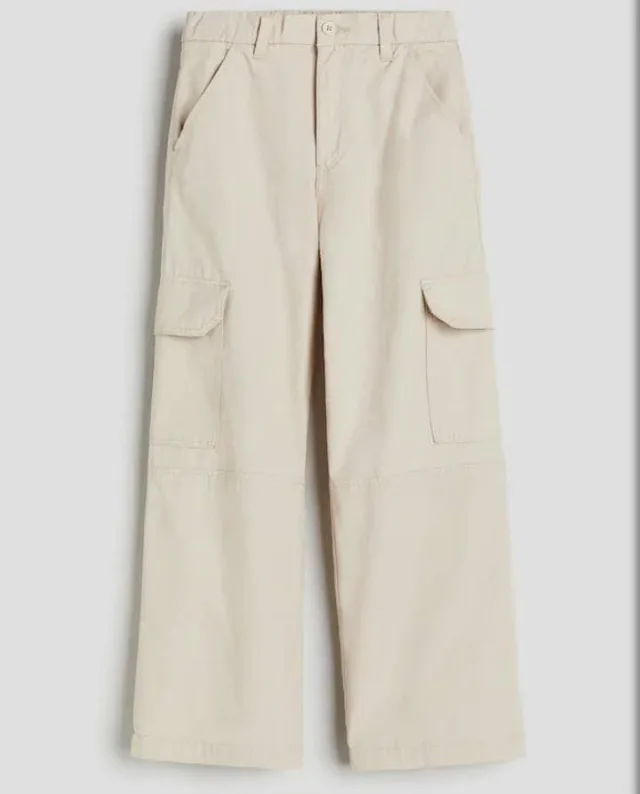 H&M Cream Cargo Pants