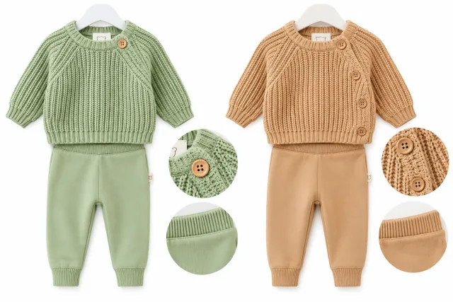 Baby Knit Sweater & Pants Set