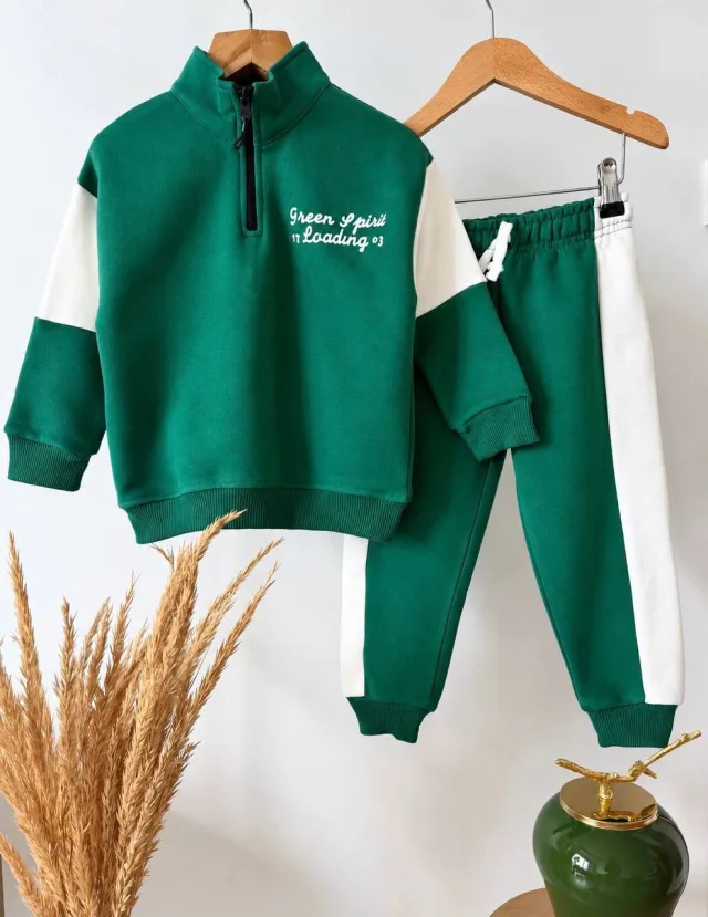 Kids Green Spirit Tracksuit