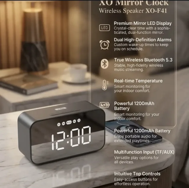 Xo Mirror clock 