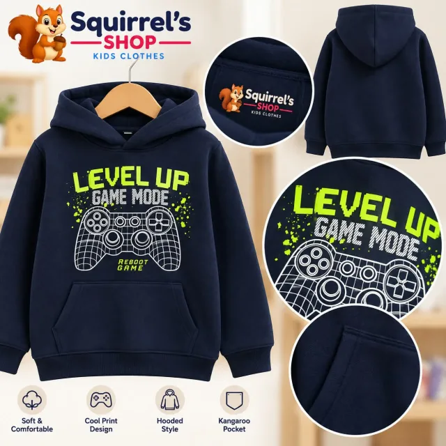 Navy Blue Gaming Hoodie