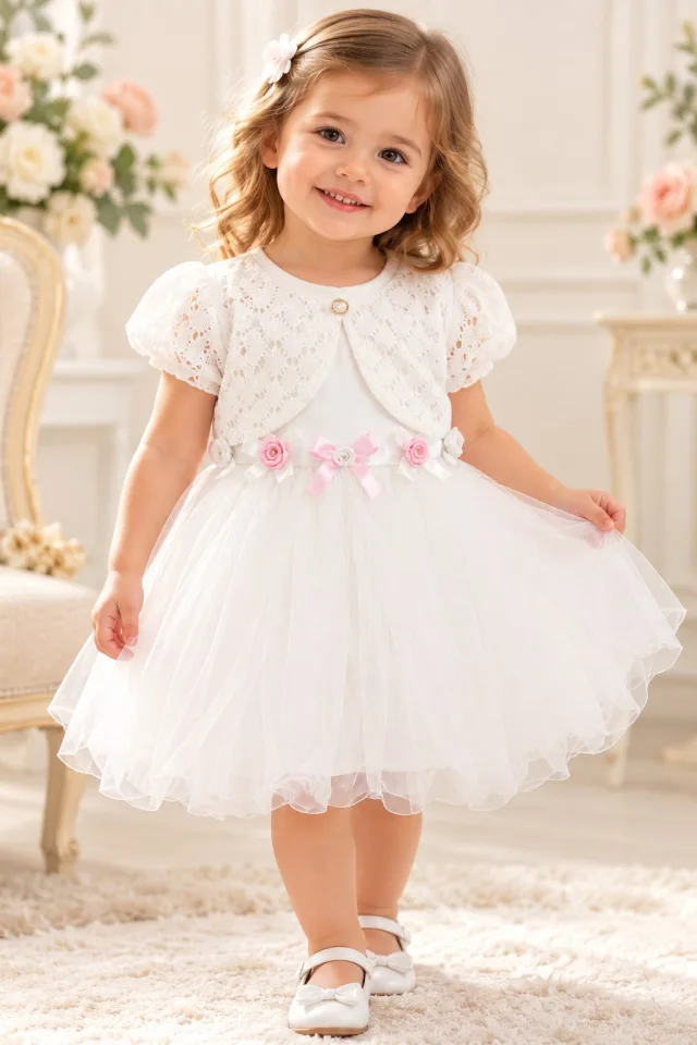 🤍 Elegant Baby Girl Dress
