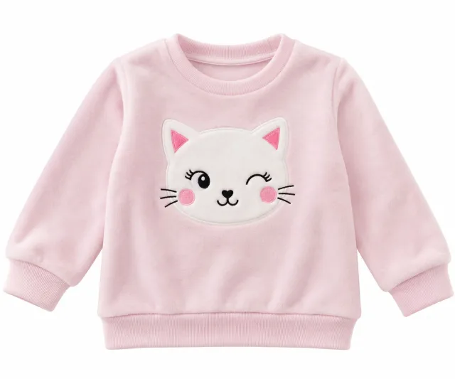 Kids’ Pink Cat Sweatshirt – German Brand 🎀🐱