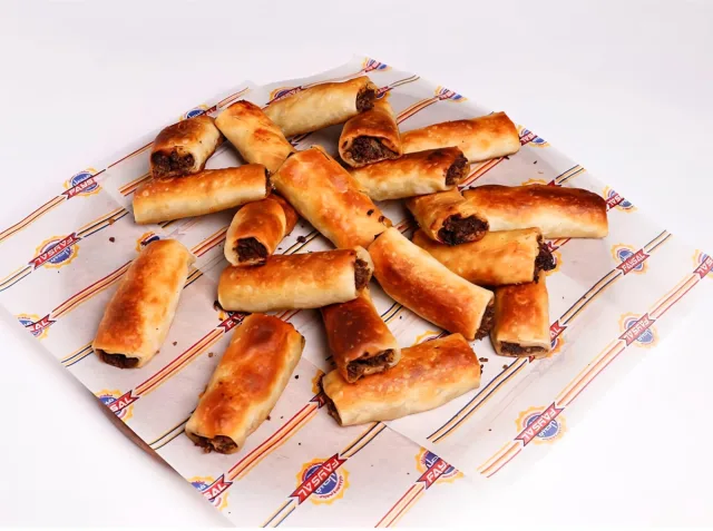 Meat Rolls with Pomegranate Molasses & Mint