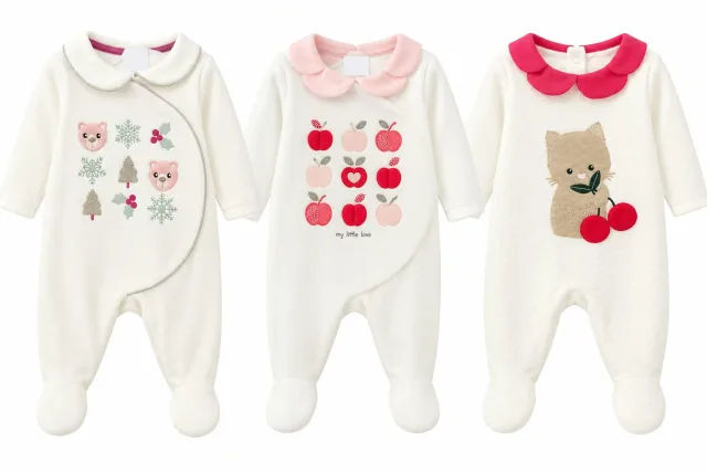 Baby Girls’ Footed Romper – Obaïbi