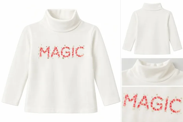 Okaïdi Organic Cotton Girls’ Turtleneck
