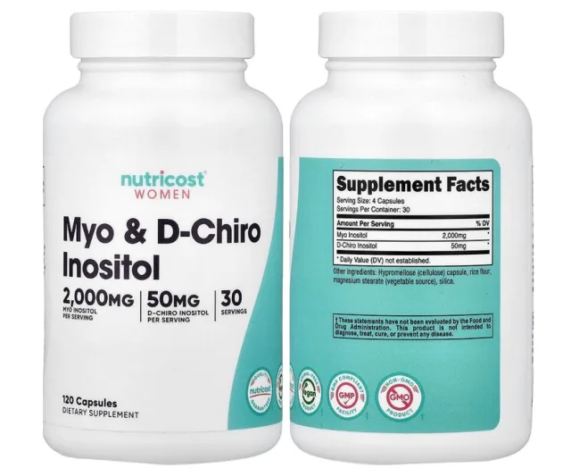 Nutricost - Women Myo & D-Chiro Inositol -120 Capsules