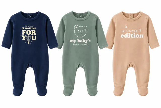 Kiabi Baby Velvet Sleepsuit 🧸