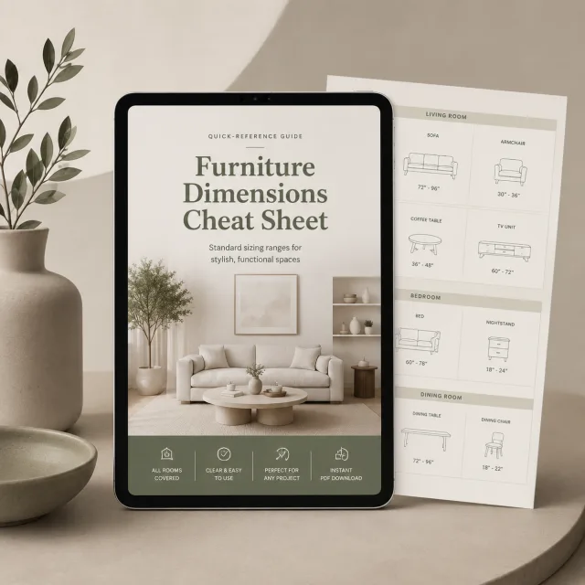 Furniture Dimensions Cheat