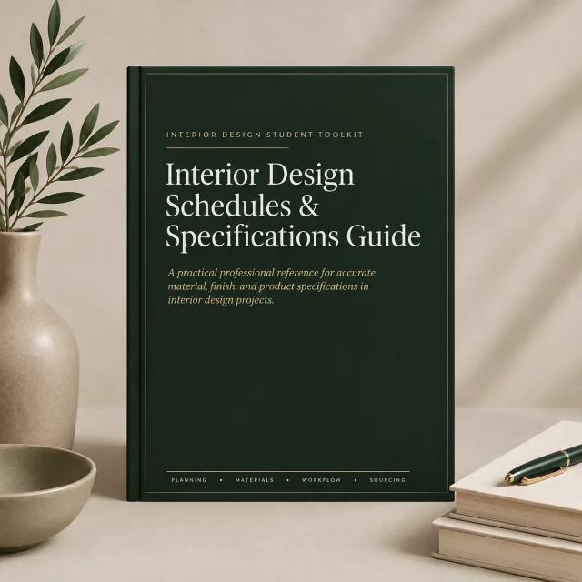 Interior Design Schedules & Specifications Guide
