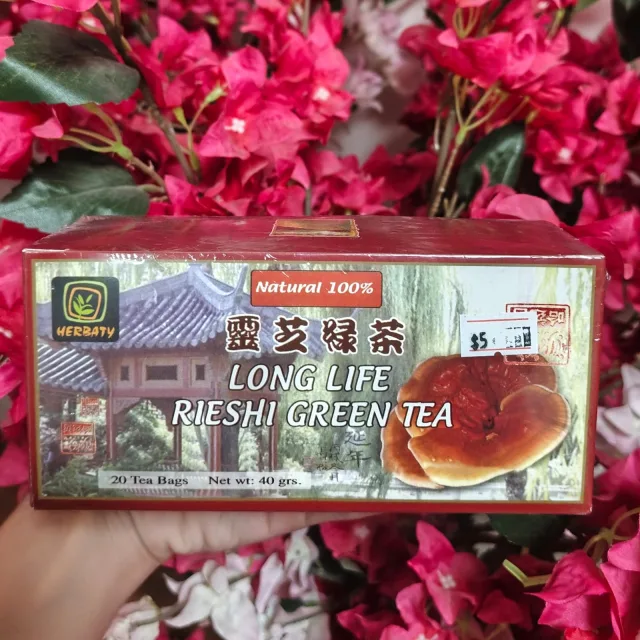 Long life reishi green tea