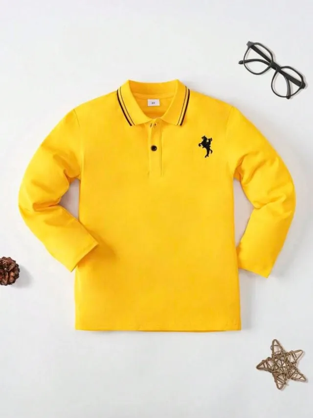 Long-Sleeve Polo Shirt