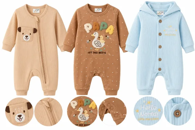Baby Boys’ Autumn Rompers