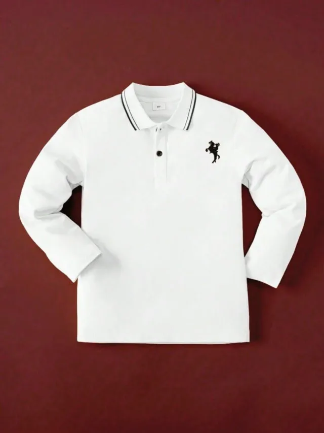 Long-Sleeve Polo Shirt