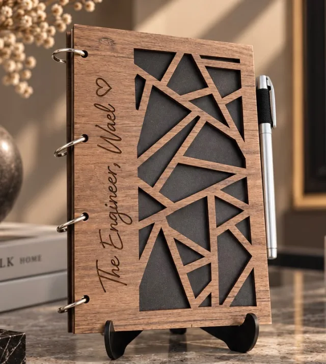Personalized Wooden sketchbook 