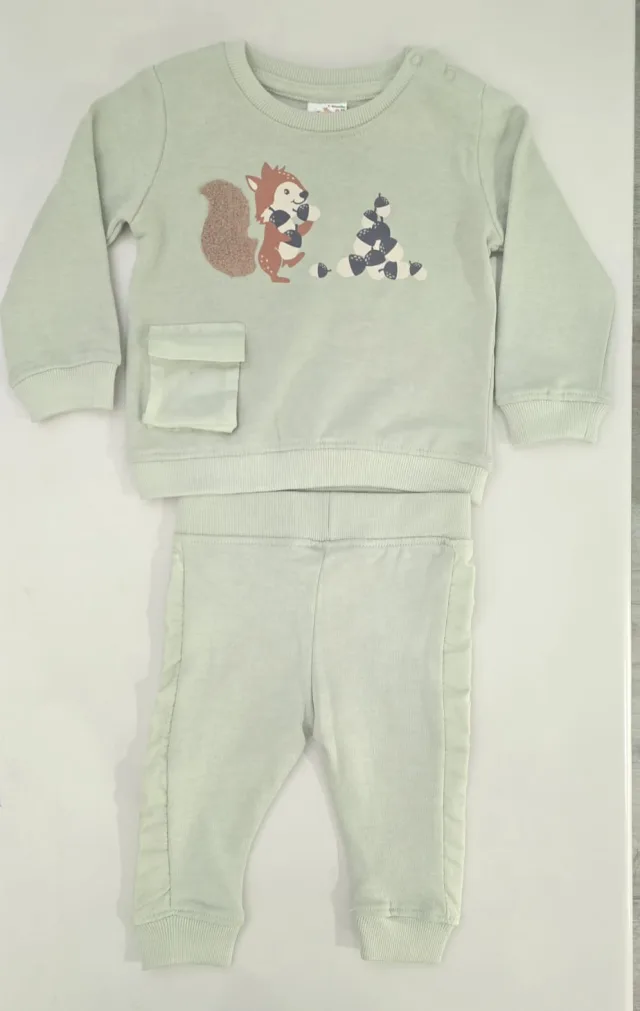 Baby Boys’ Winter 2-Piece Set – Mint Green