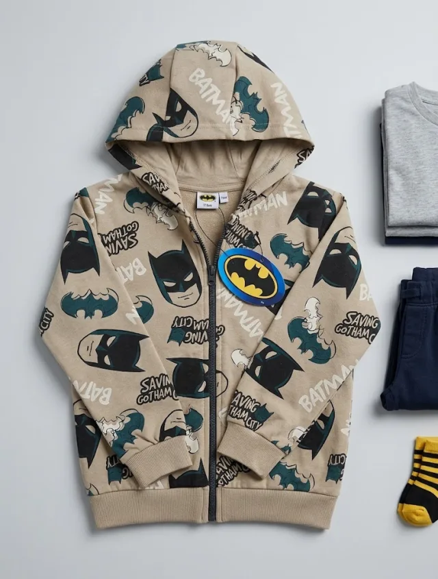 Boys’ Batman Zip-Up Hoodie