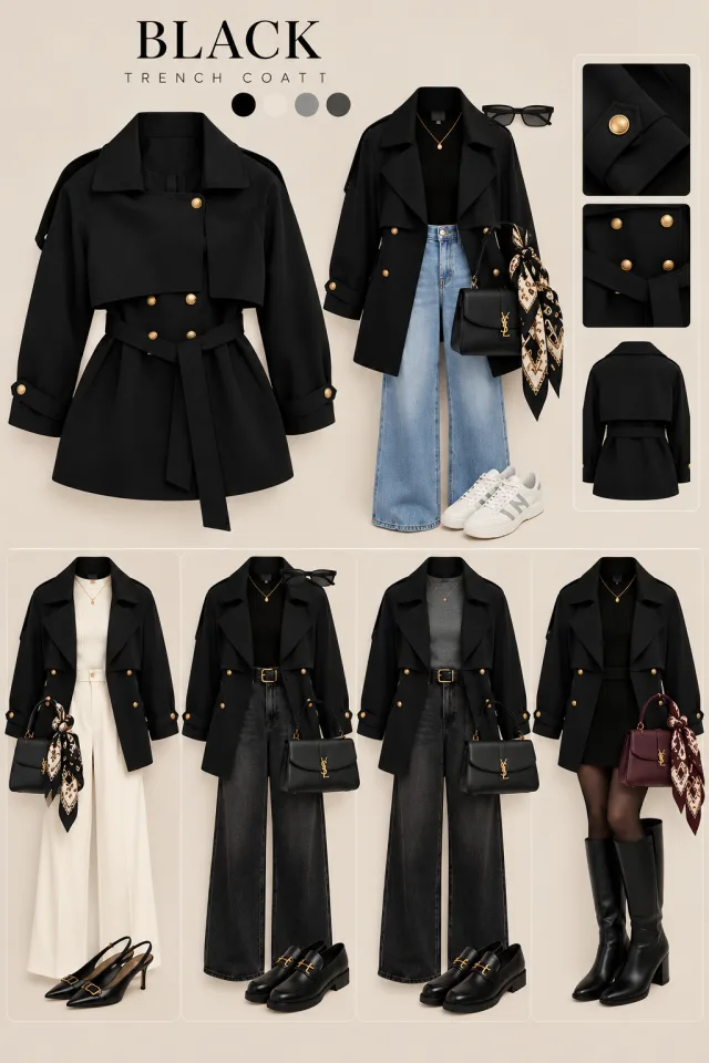 Black trenchcoat